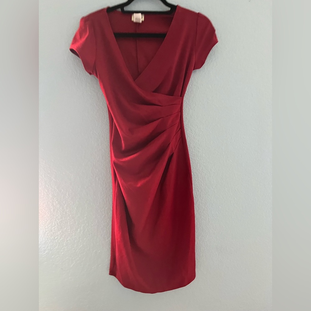 Sexy red wine dress